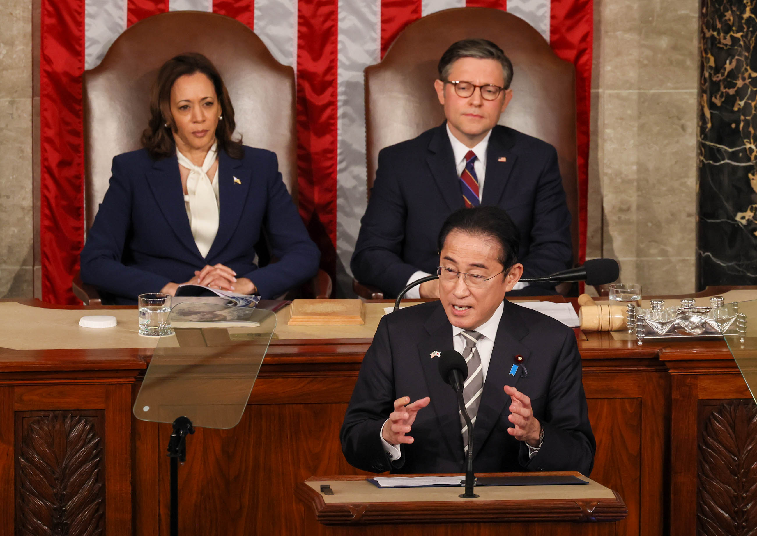 Prime Minister Kishida delivering an address at a Joint Meeting of the United States Congress (5)